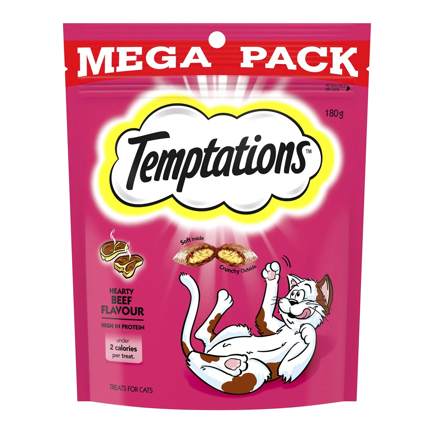 Temptations Hearty Beef Cat Treats 85g
