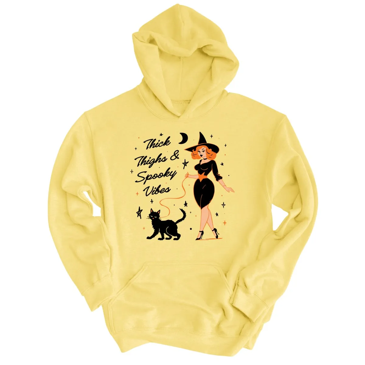 Thick Thighs and Spooky Vibes Hoodie