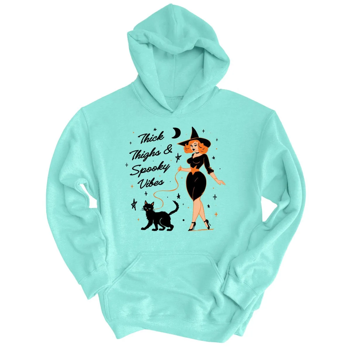 Thick Thighs and Spooky Vibes Hoodie