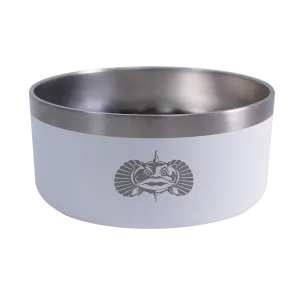 Toadfish Non-Tipping Dog Bowl White