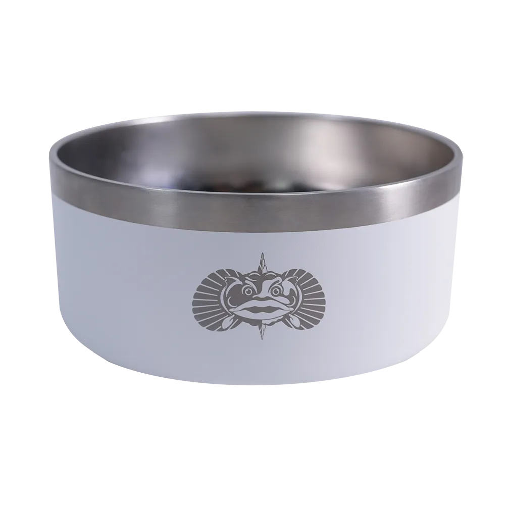 Toadfish Non-Tipping Dog Bowl White