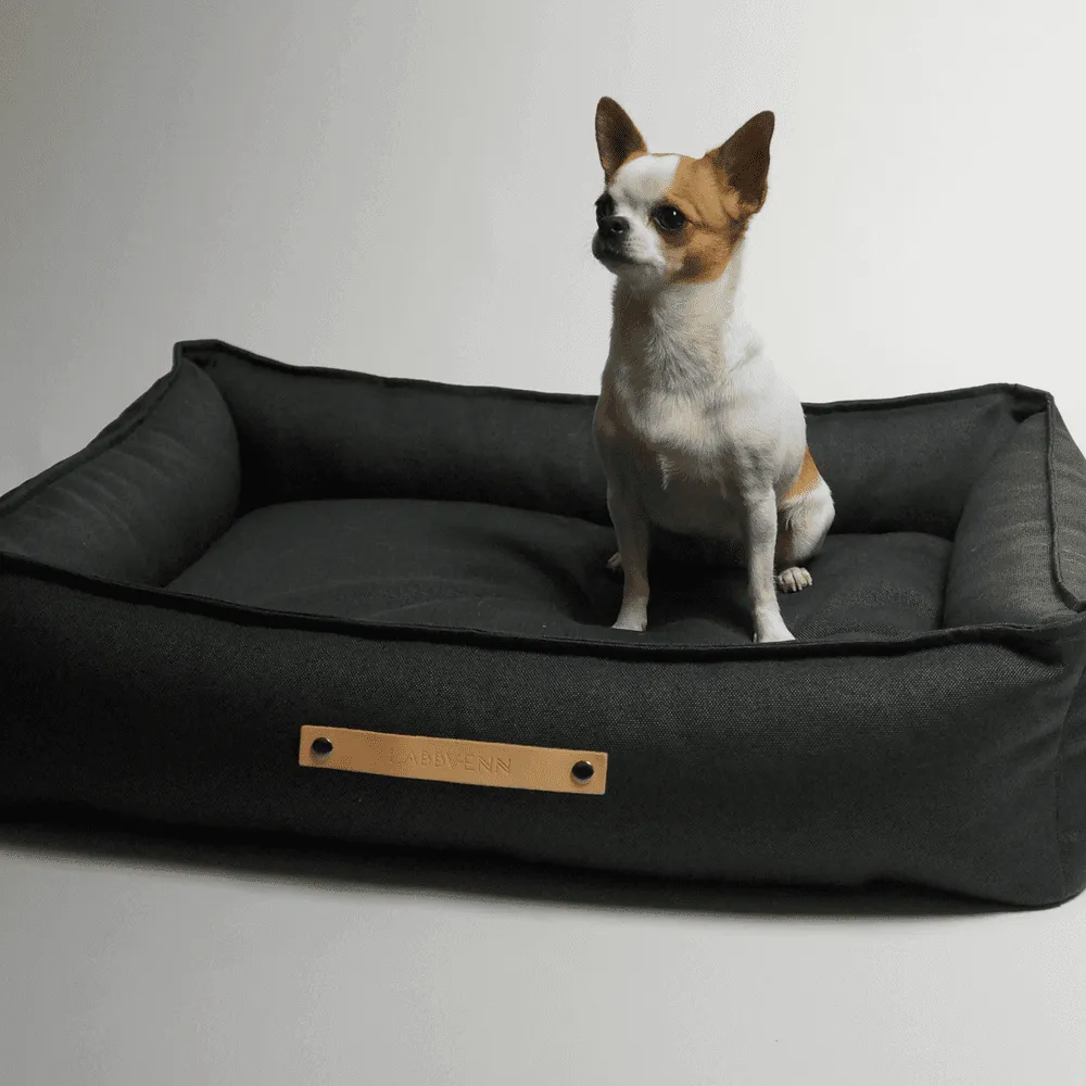 TÖVE Luxury High Side Dog Bed by Labbvenn in Brown