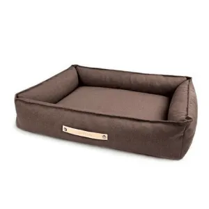TÖVE Luxury High Side Dog Bed by Labbvenn in Brown
