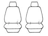Velour Seat Covers Set Suits Subaru Liberty Sedan 9/2009-11/2014 2 Rows