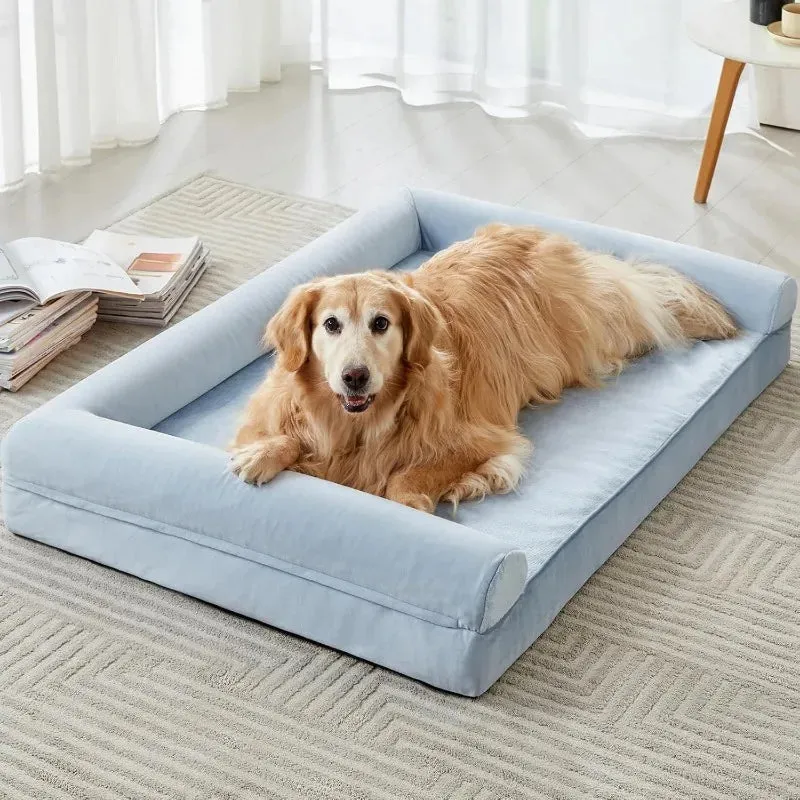 Washable Dog Bed for Extra Large Dogs | Orthopedic Big Dog Couch Bed with Removable Cover
