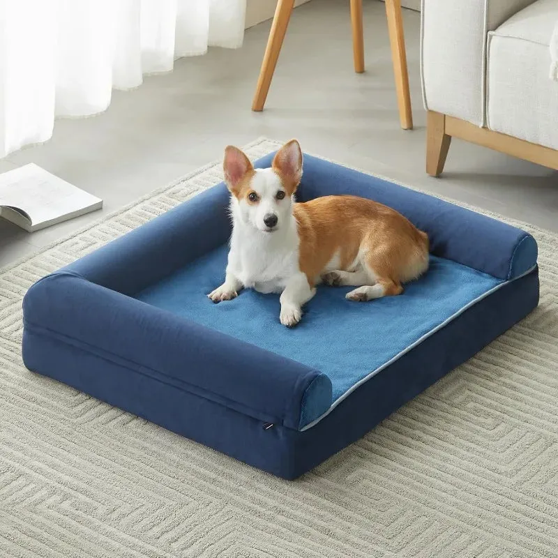 Washable Dog Bed for Extra Large Dogs | Orthopedic Big Dog Couch Bed with Removable Cover